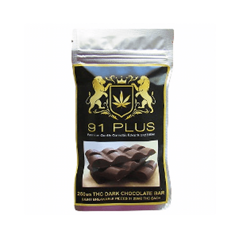 91 PLUS Dark Chocolate Bar - 250mg