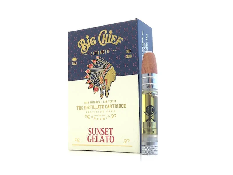 Big Chief Sunset Gelato Distillate Cartridge