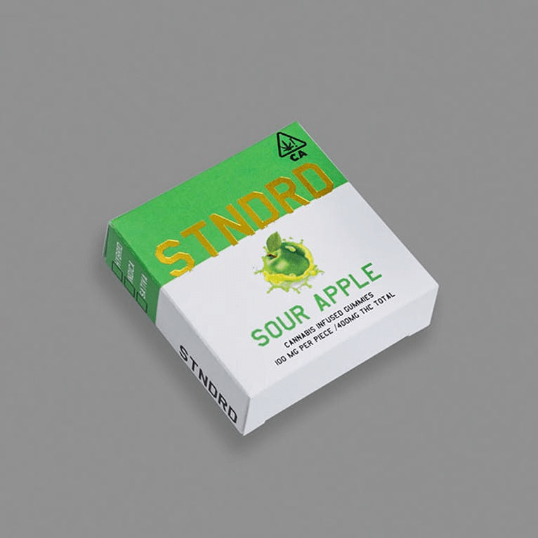 STNDRD Sour Apple Gummies - Sativa - 400mg