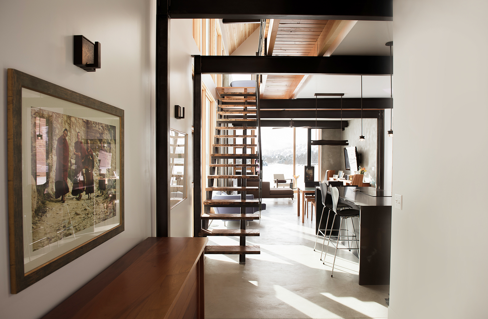 An interior shot of one of our complete builds on Trail Creek in the Paradise Valley. It was a beautiful job.