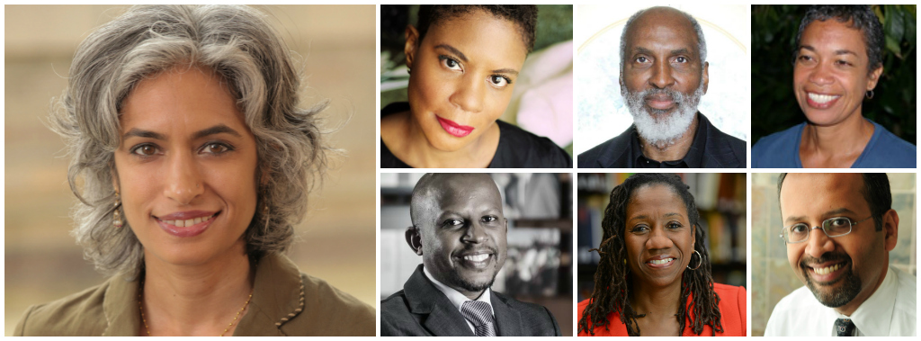Clockwise from left: Kavitha Mediratta, Alondra Nelson, john a. powell, Denise Perry, Deepak Bhargava, Sherrilyn Ifill and Sello Hatang