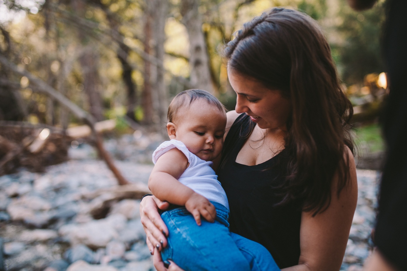 Mother & Daughter Cuddle Family Portrait California