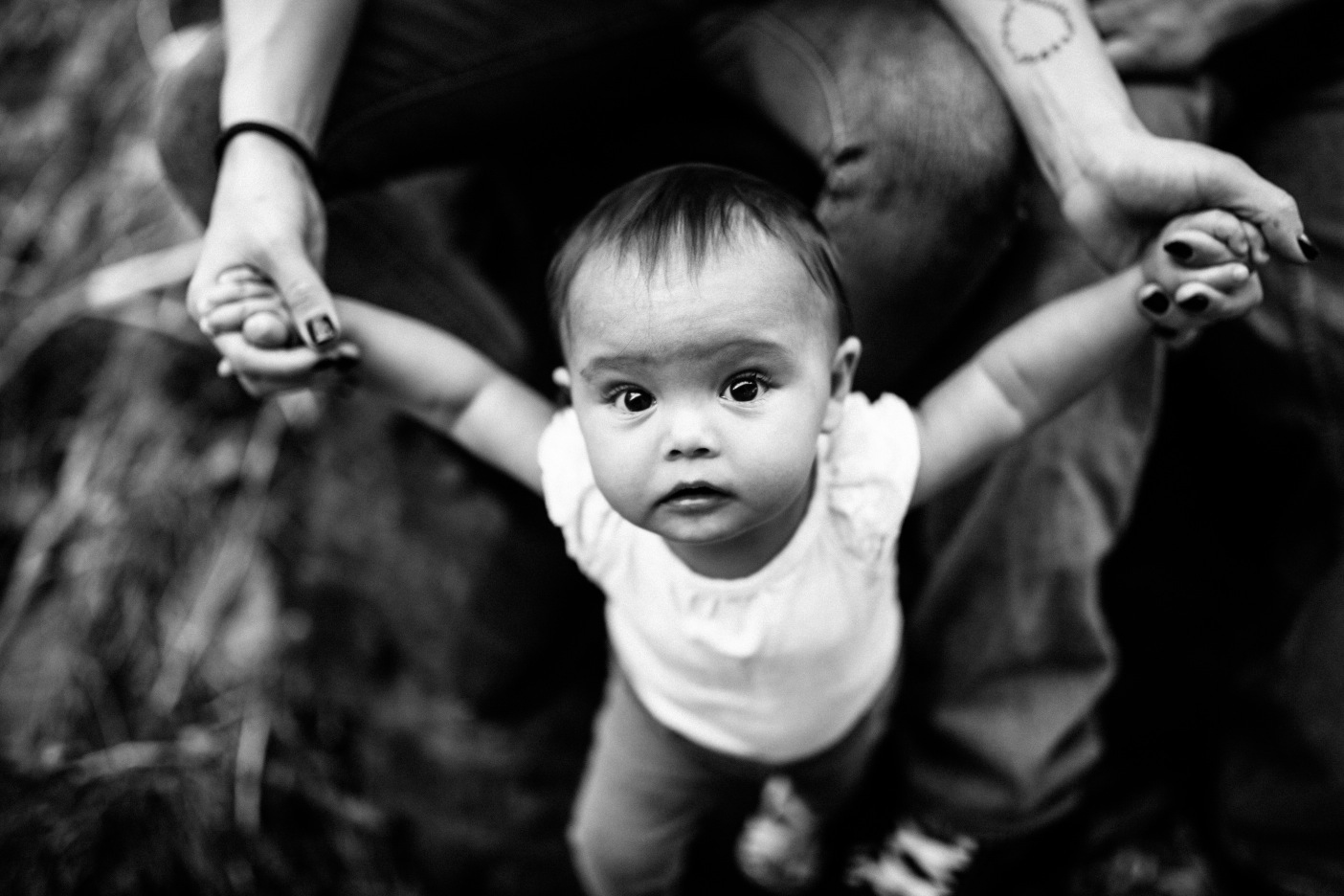 Black & White Toddler Portrait Stanislaus Forest