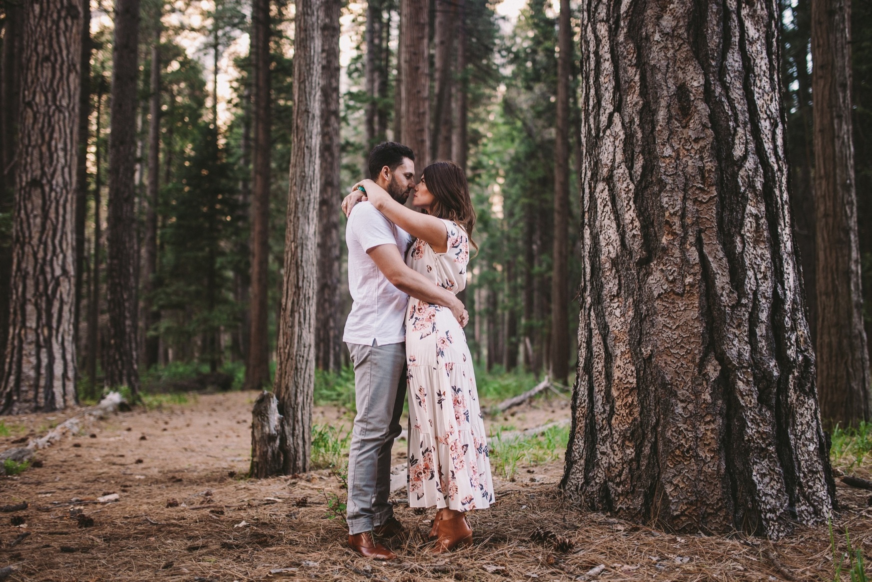 Couple in Ponderosa Pine Woodland Yosemite