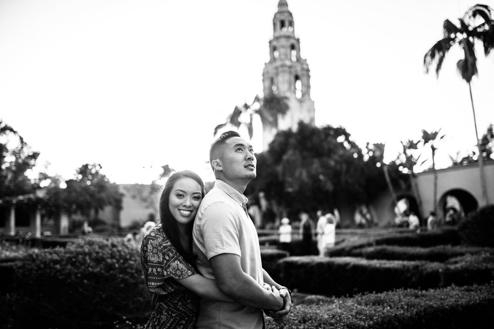 Balboa Park Evening Engagement Photography Session San Diego-47.jpg