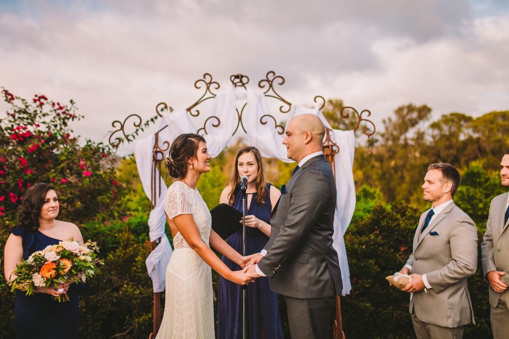 Wedding Ceremony at Historic Old Rancho in Carlsbad