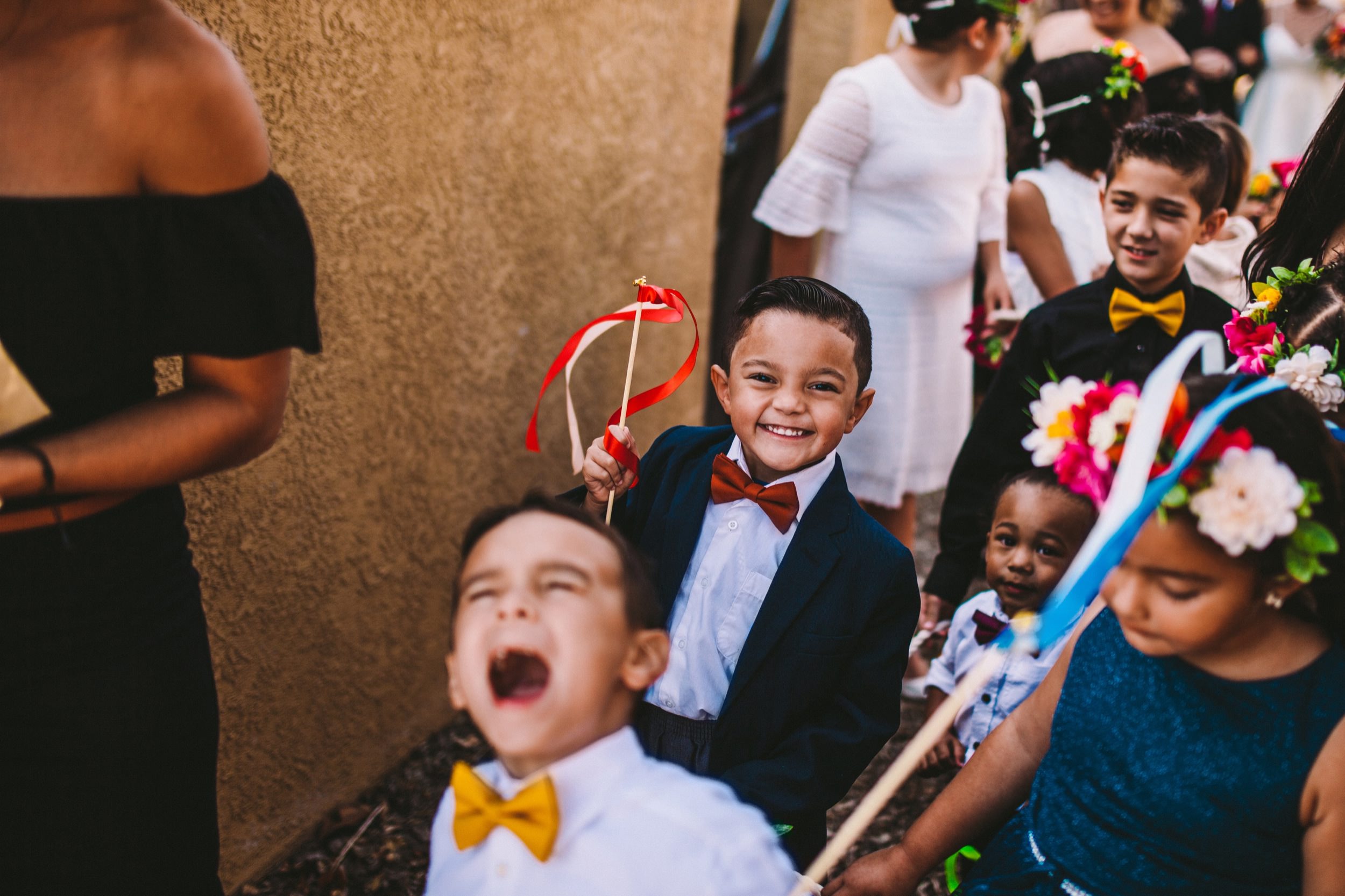 Colorful Ribbon Wands for Flowers Girls and Ring Bearers in Temecula Wedding