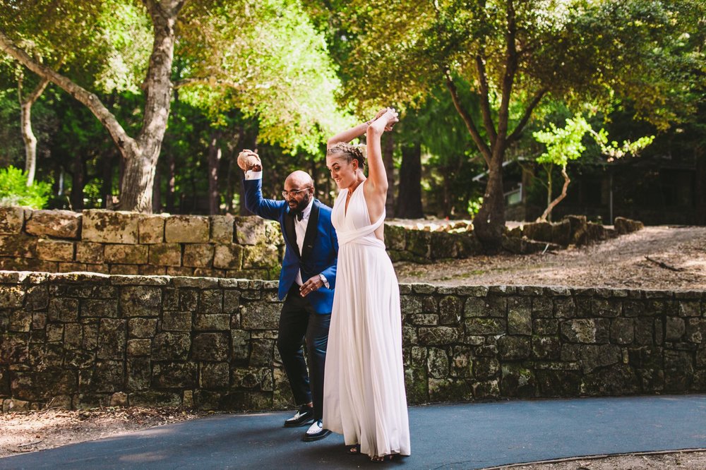 Bride &amp; Groom Smashing Coconuts after Wedding Ceremony