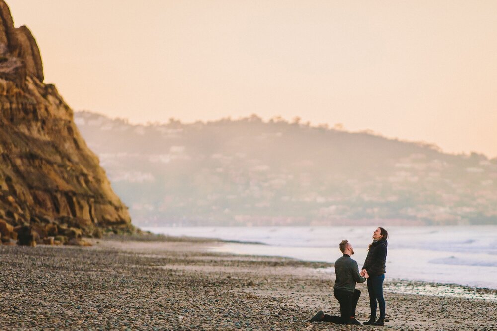 Suprise Proposal & Engagement Photography at Torrey Pines at Sunrise in San Diego-5.jpg