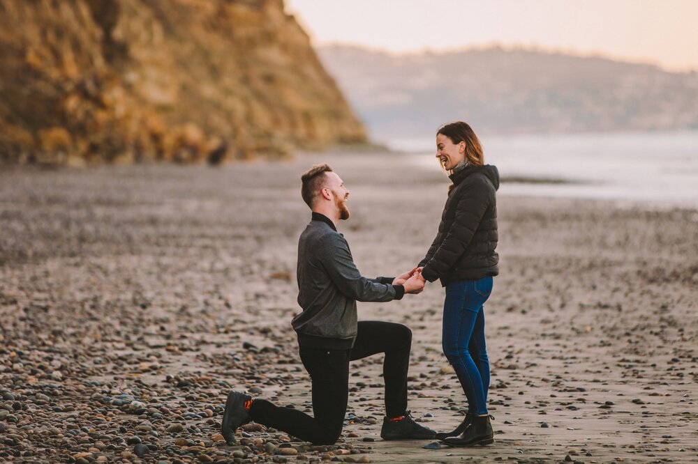 Suprise Proposal & Engagement Photography at Torrey Pines at Sunrise in San Diego-8.jpg