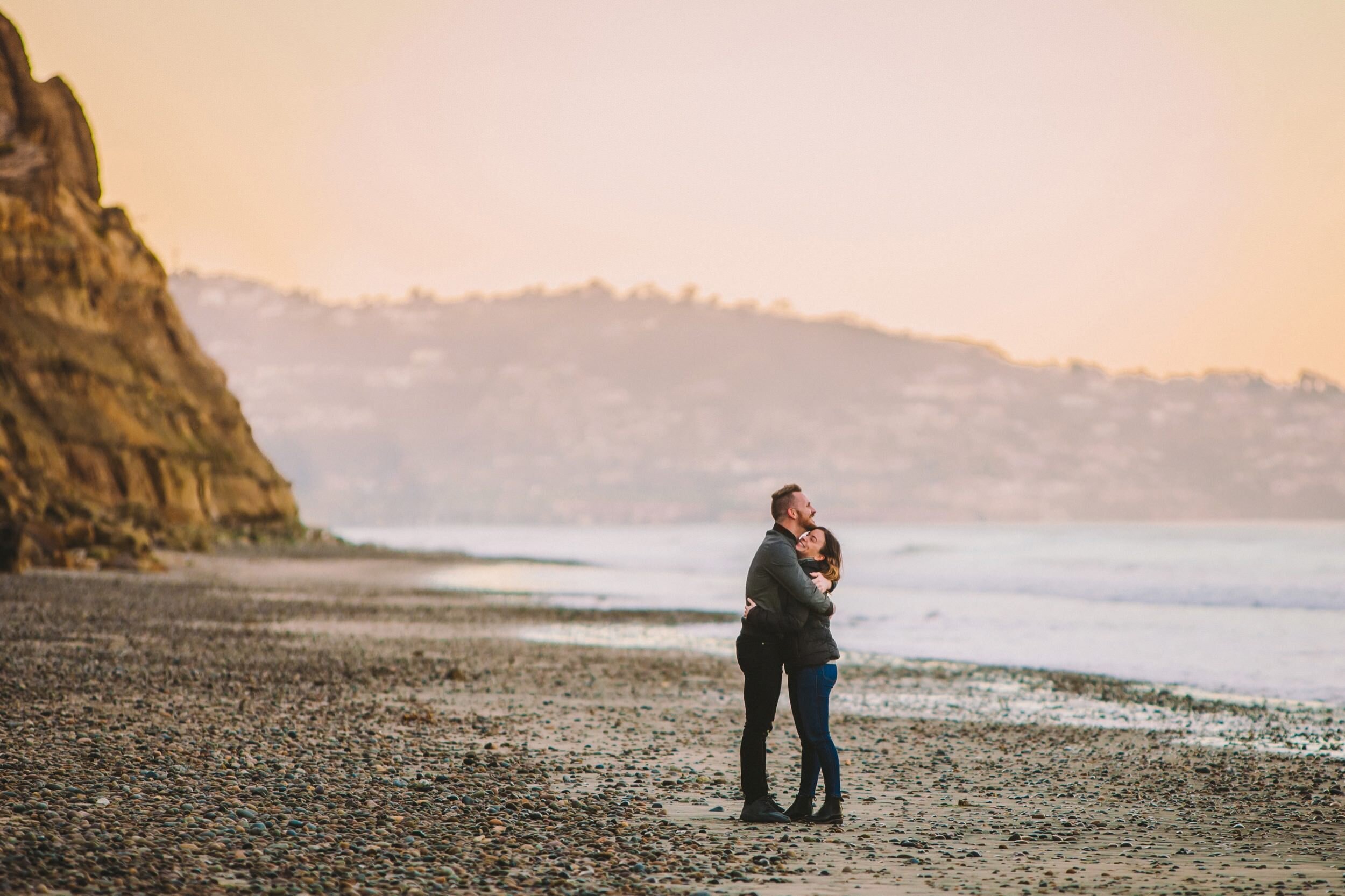 Suprise Proposal & Engagement Photography at Torrey Pines at Sunrise in San Diego-19.jpg