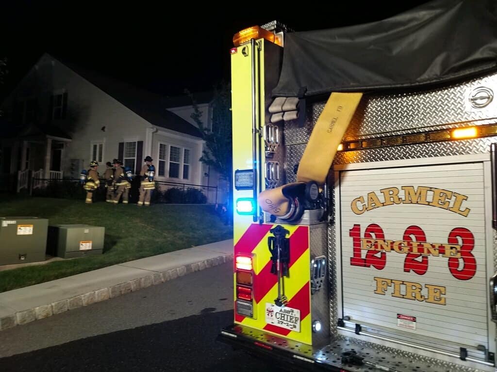 Sunday 7/18/21 at approximately 10 PM Carmel firefighters were alerted for an odor of natural gas in a residence on Atkins Court. Once on scene crews found high levels of gas and requested a response from @central_hudson as well as a crew from @carme