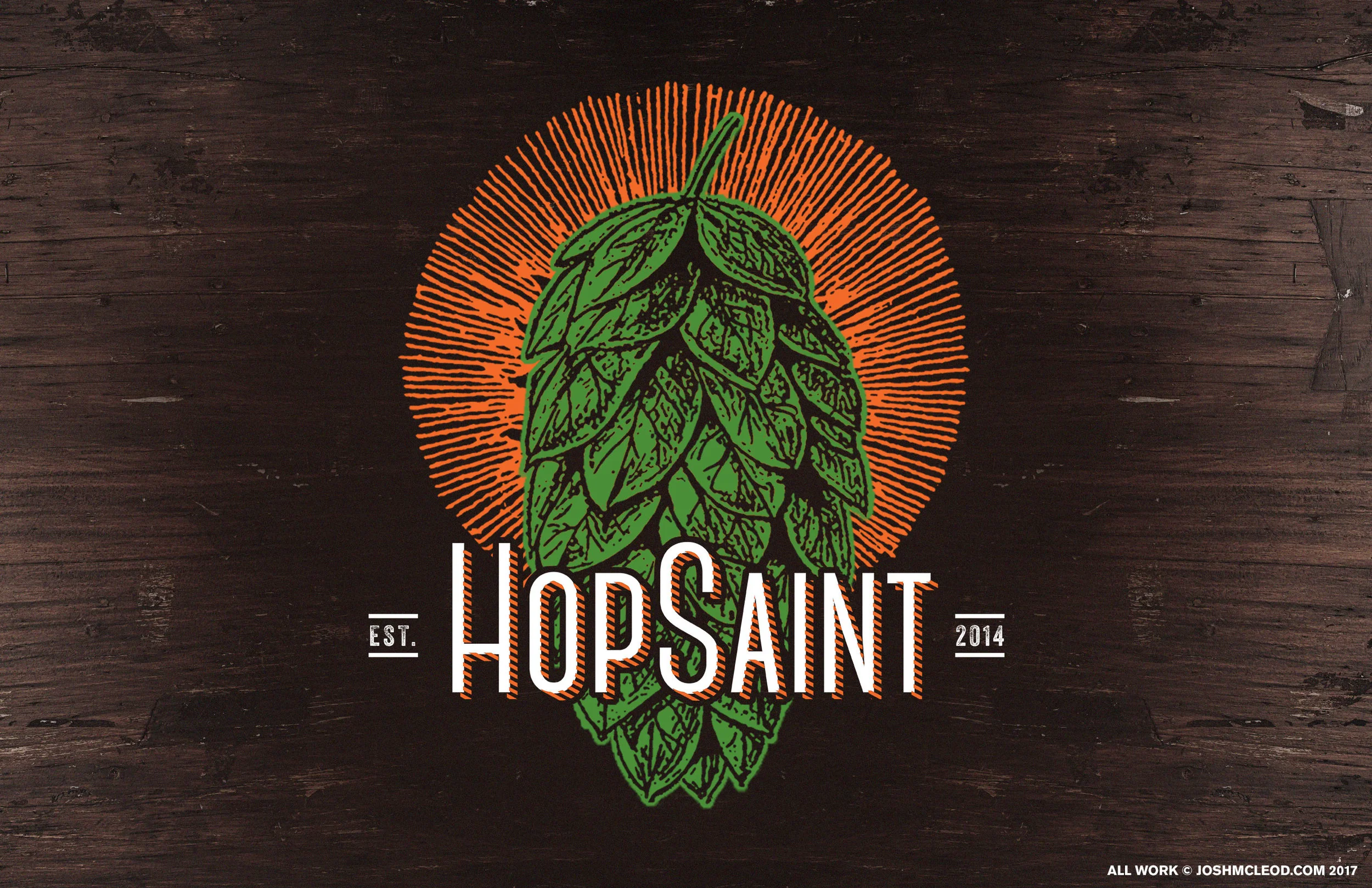 HopSaint Logotype / Illustration Redesign.