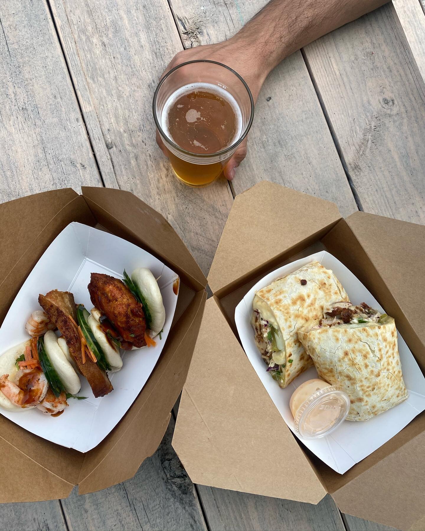 The perfect combo: brews, buns &amp; burritos @ghostmonkeybrew. Full list of must try Charleston breweries is online now #visitcharleston #wetraveledwhere