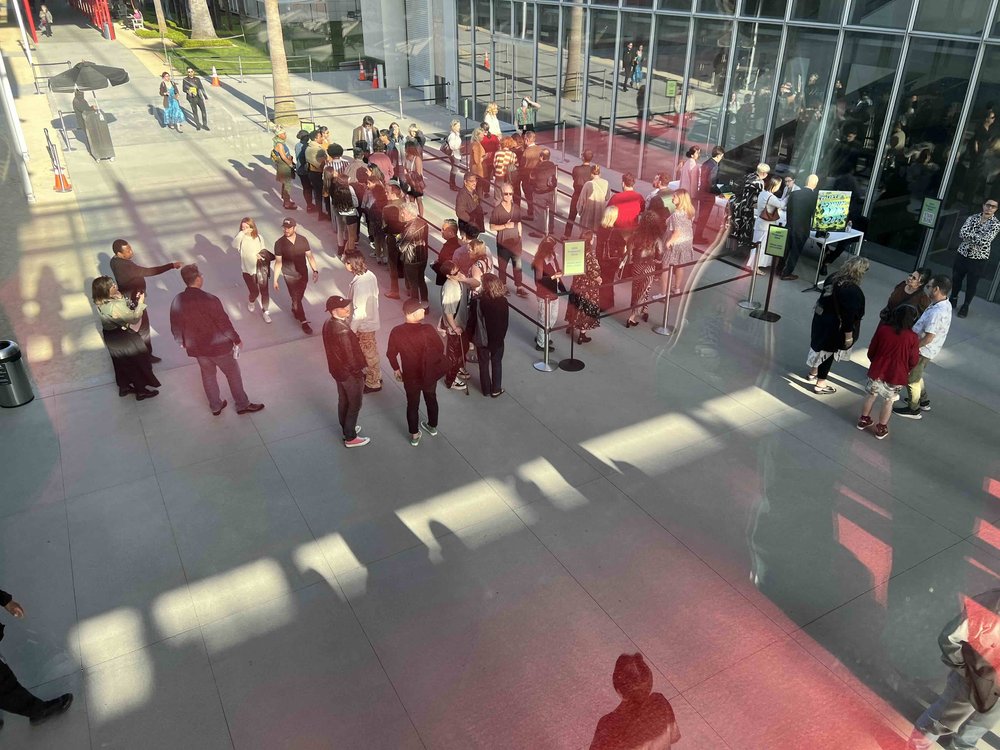 Guests arriving at the Academy Museum