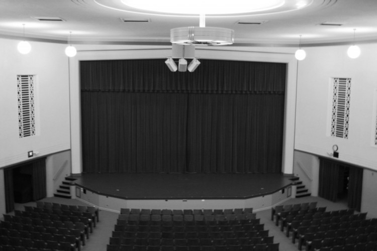 auditorium balcony-bw