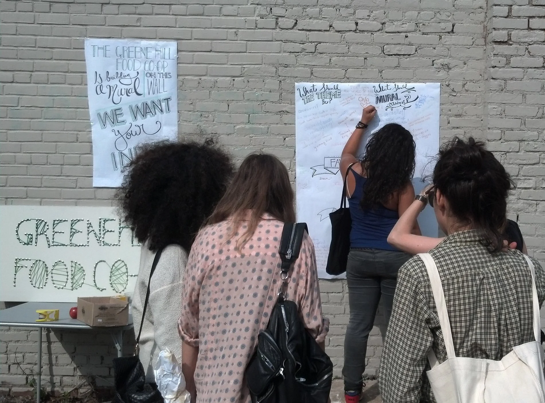 Attendees contributed over 100 ideas and comments about the mural through this engagement activity. Several key themes and common concepts emerged from the input attendees provided.