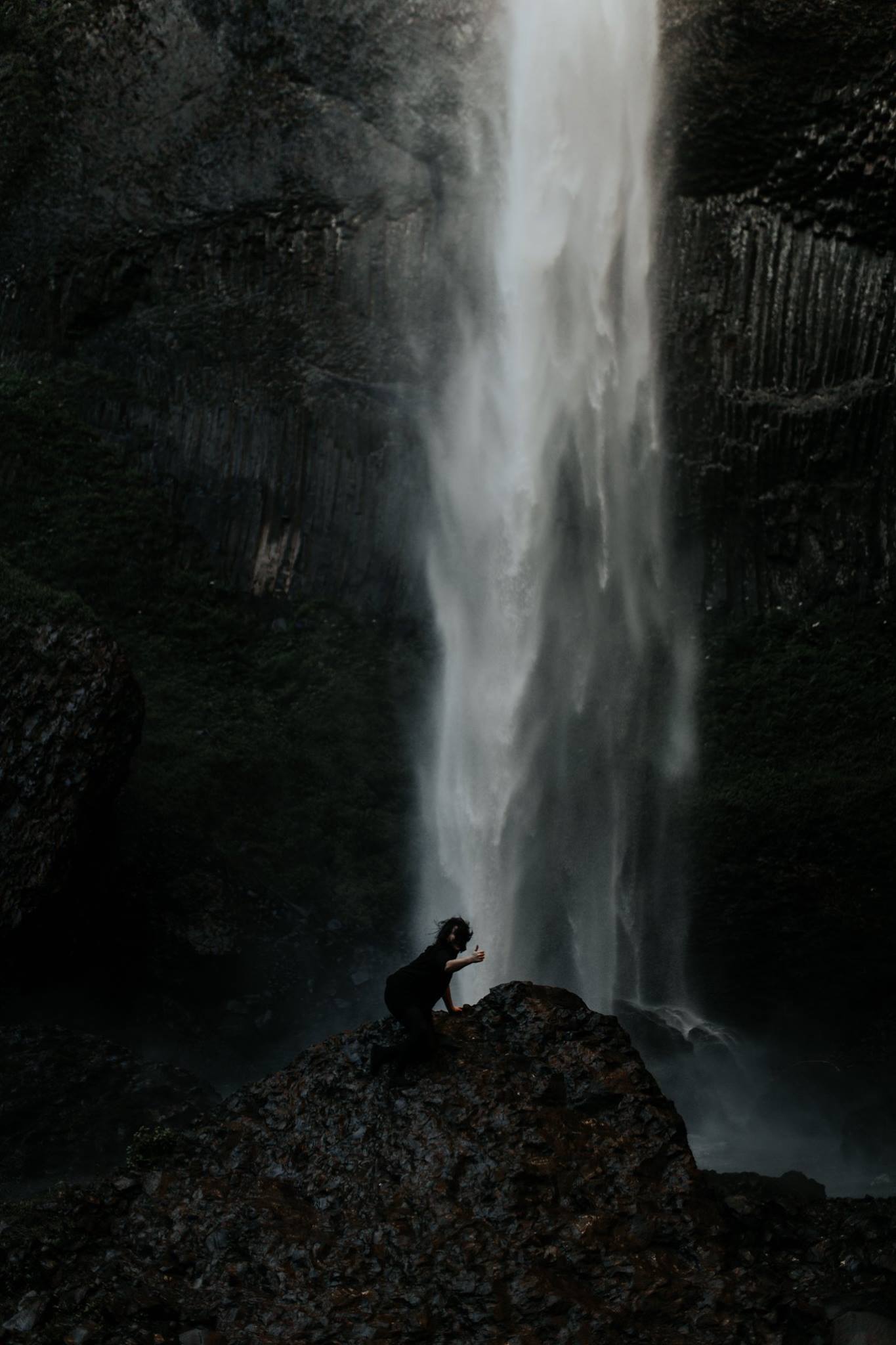 From an elopement at Latourell Falls / Photo by Jamie Carle