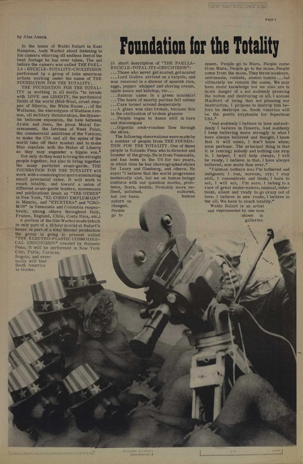 Simone Swanson, Andy Warhol and Rolando Peña discuss art
