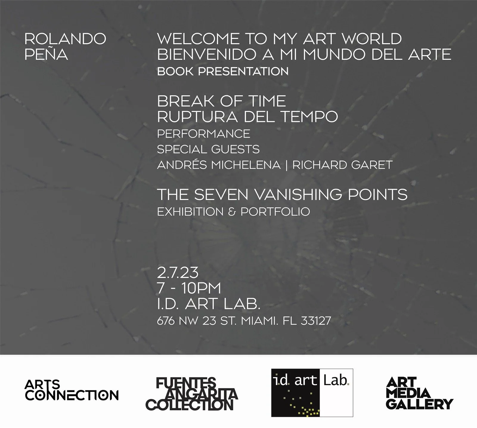 Rolando Peña. Book Presentation, Performance, Exhibition and Portfolio