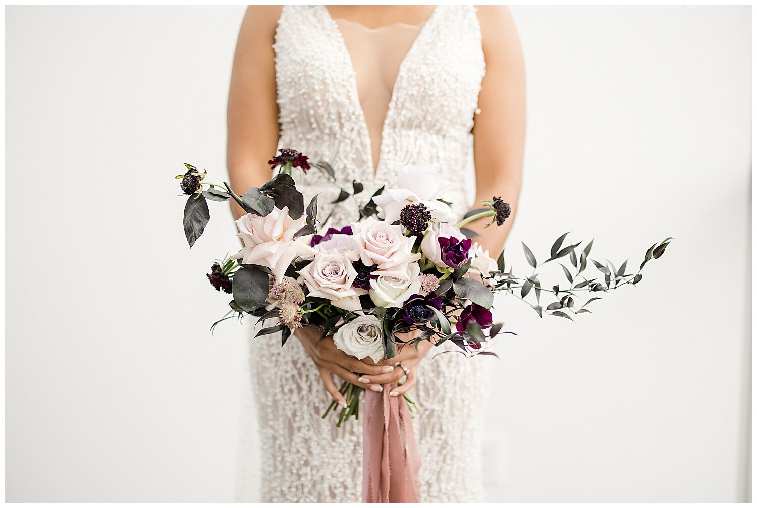 black-and-lavender-wedding-florals