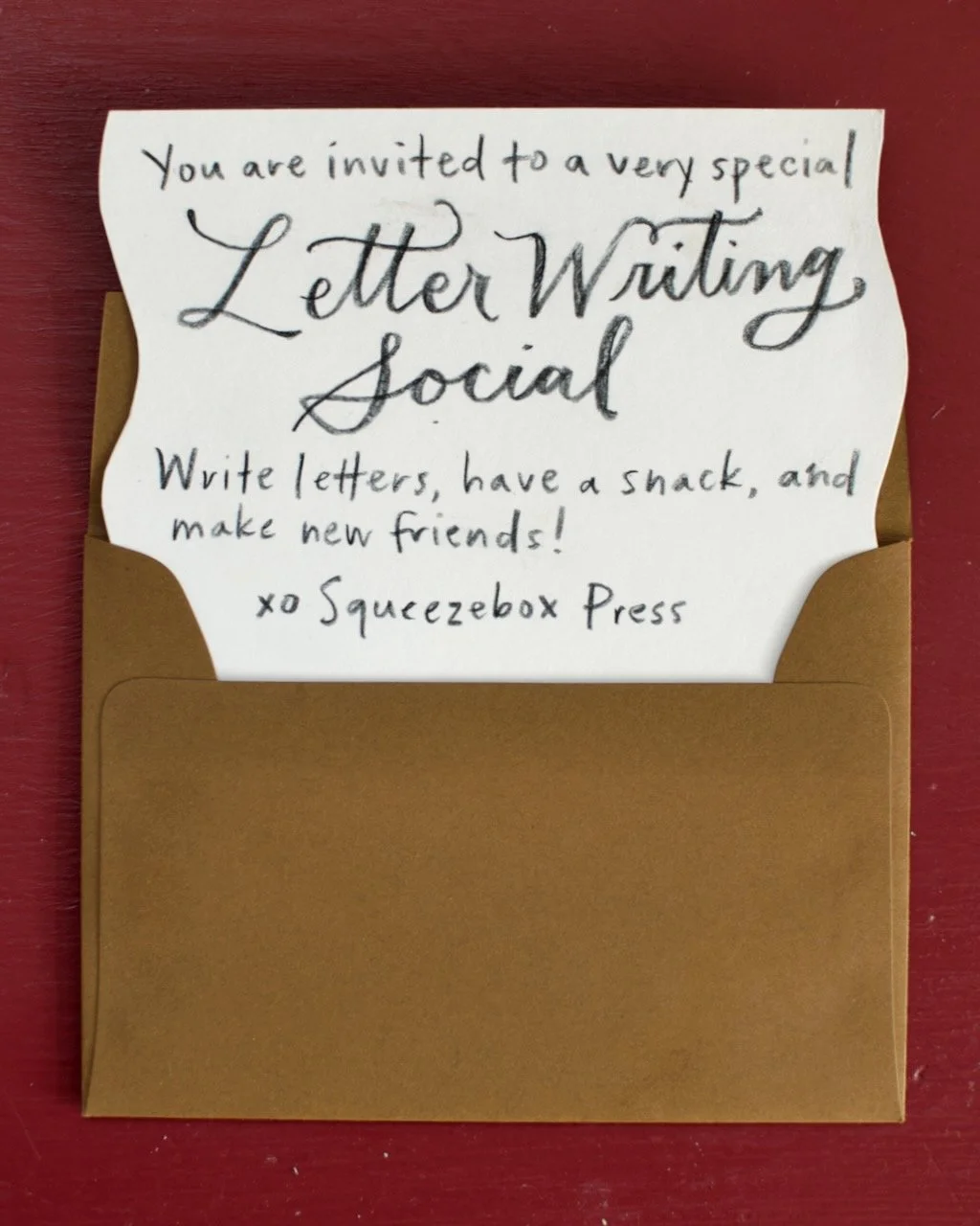 May Letter Writing Social