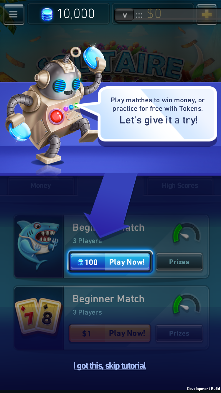  I wrote tutorials and tips throughout the app that introduced new players to different features. 