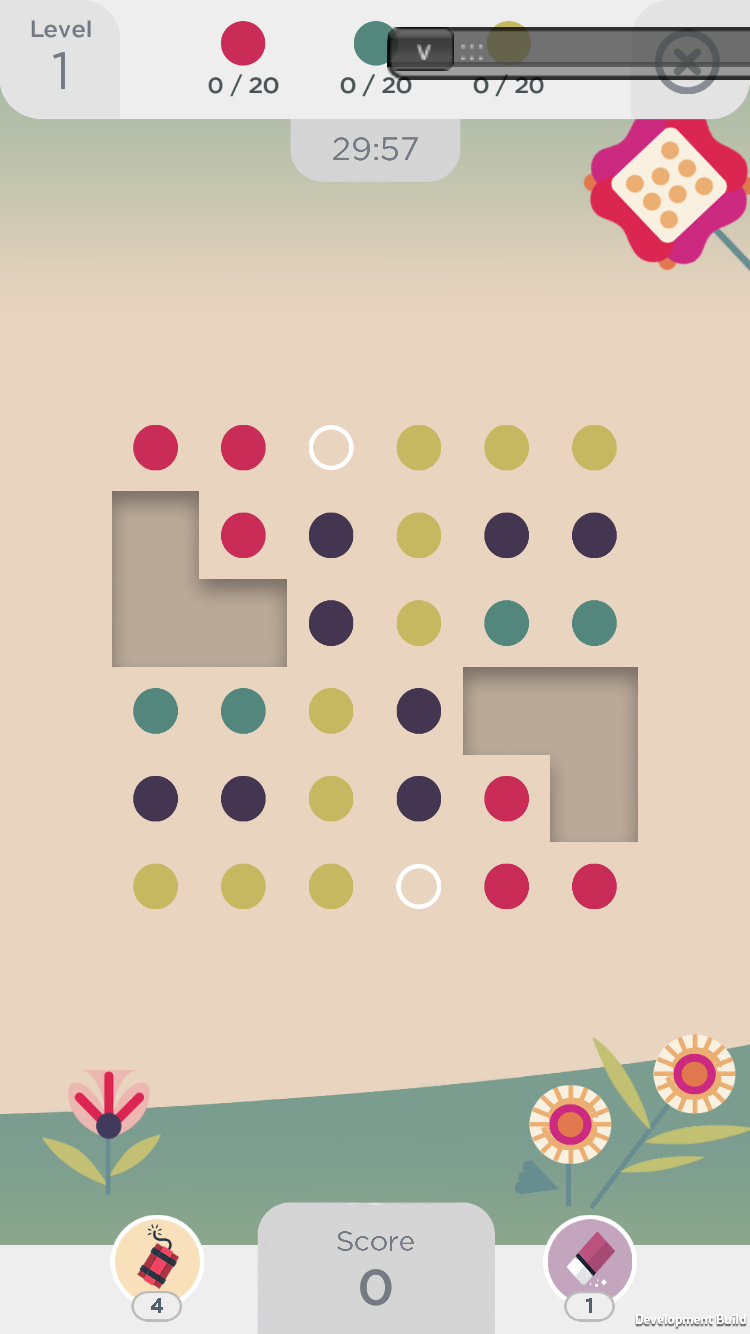  While staying true to the original game, we designed this version to best fit the competitive match structure.  Players see how many levels they can complete before a timer runs out. 