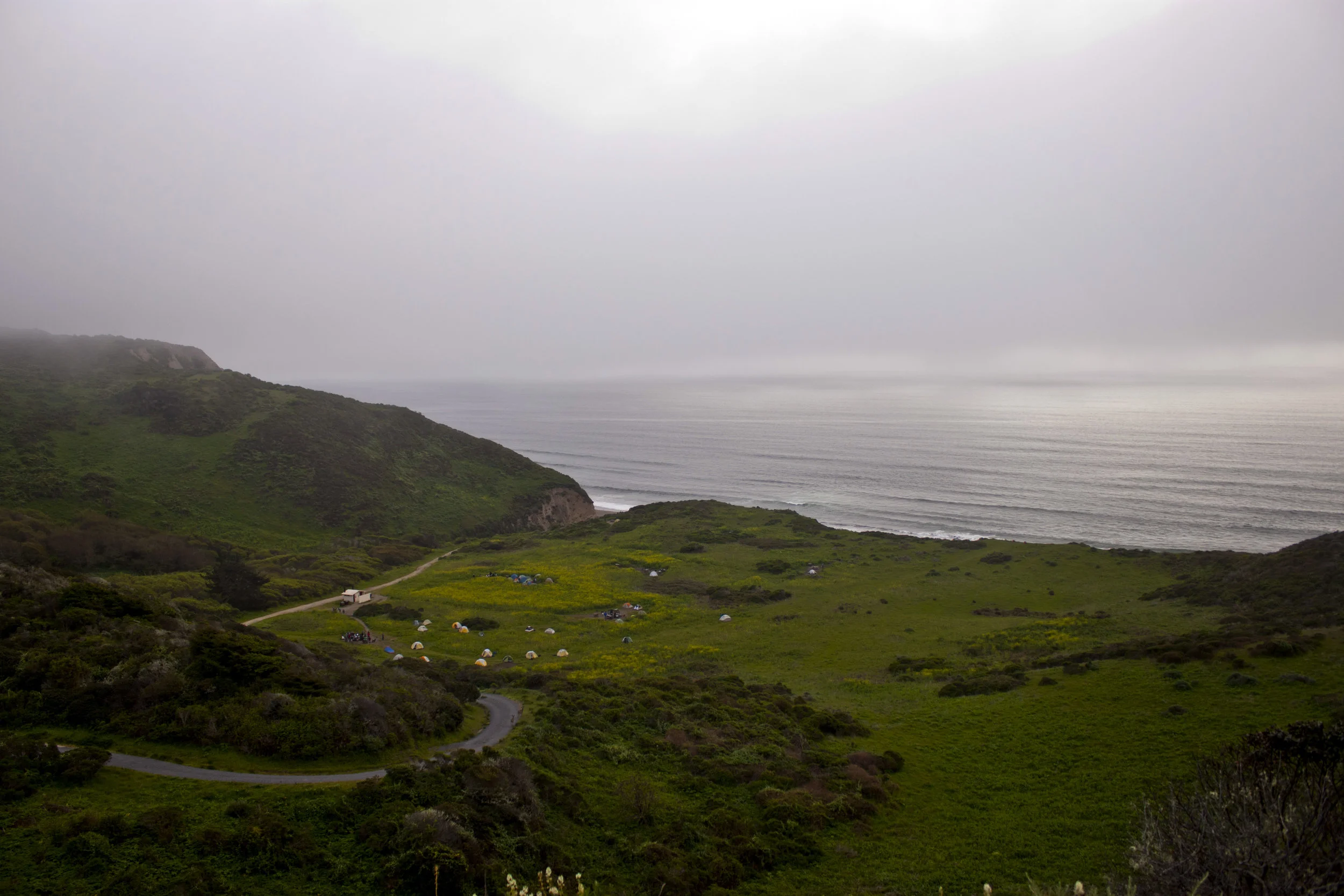 Destroying my knees at Point Reyes