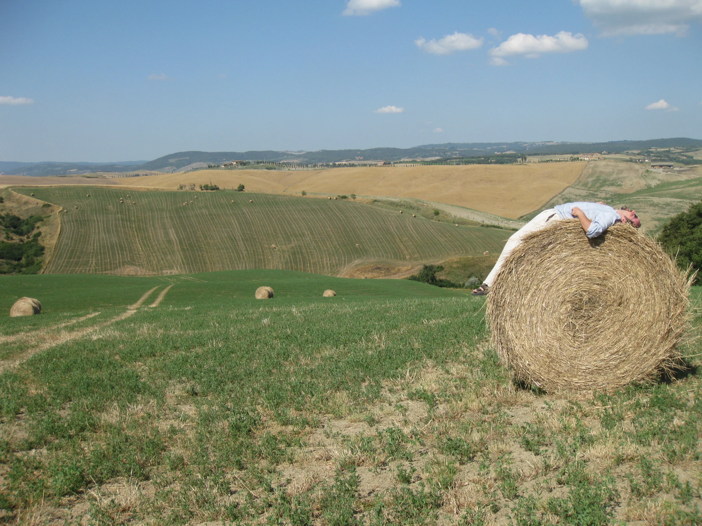 matt on haybale.JPG