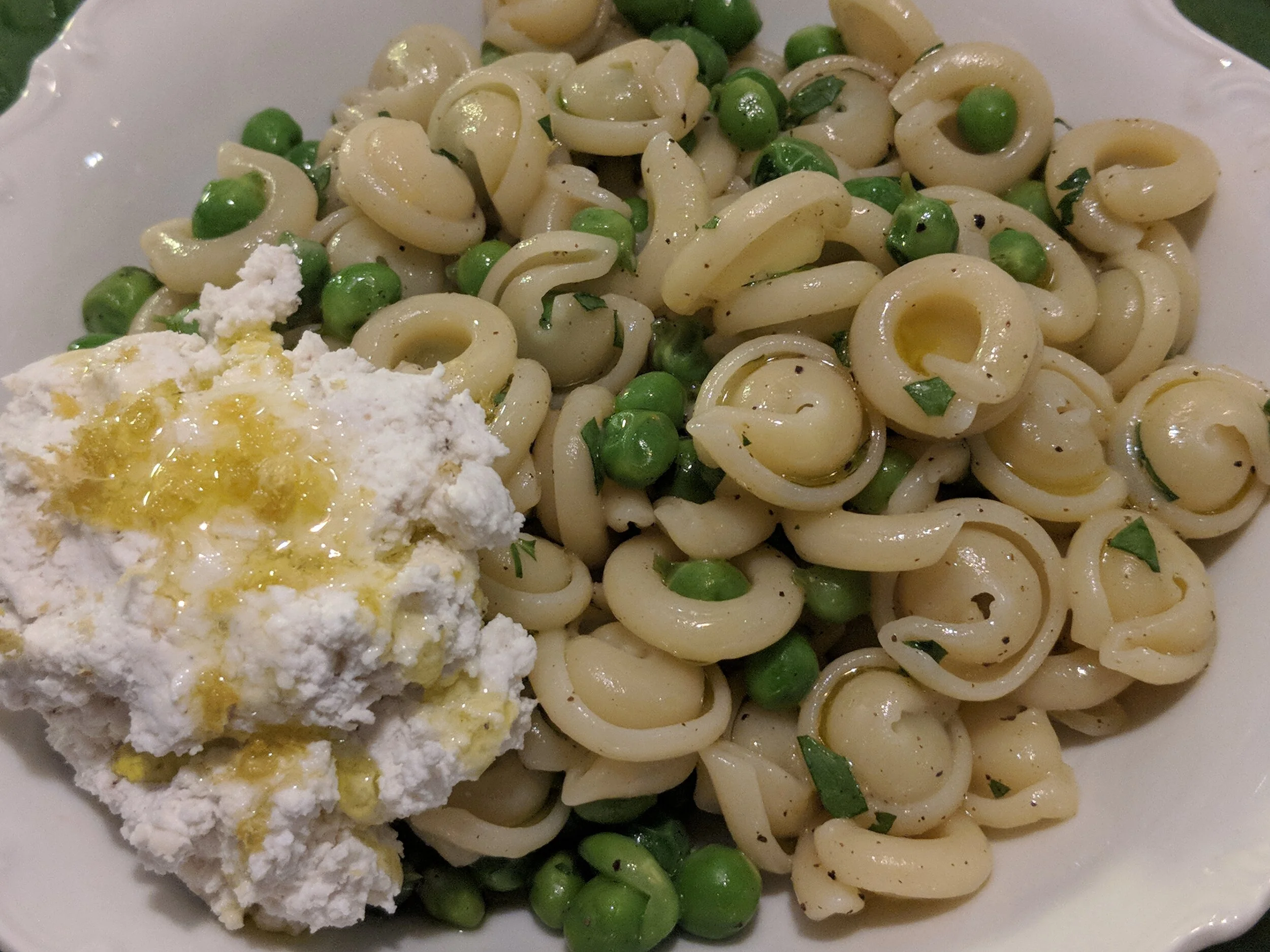 Pasta with Fresh Peas and Ricotta — Little Roads Europe