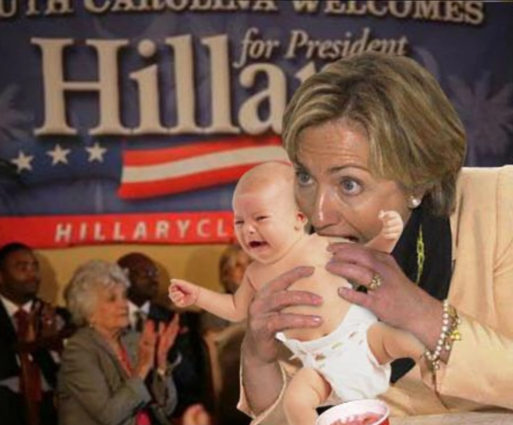  Hil-LIAR-y Spotted Putting Ketchup On Baby