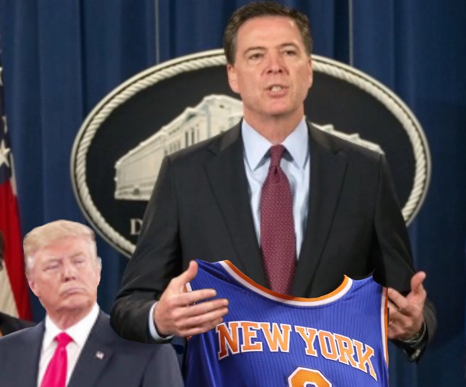 Trump Allows Comey To Live Dream; Comey Signs With Knicks