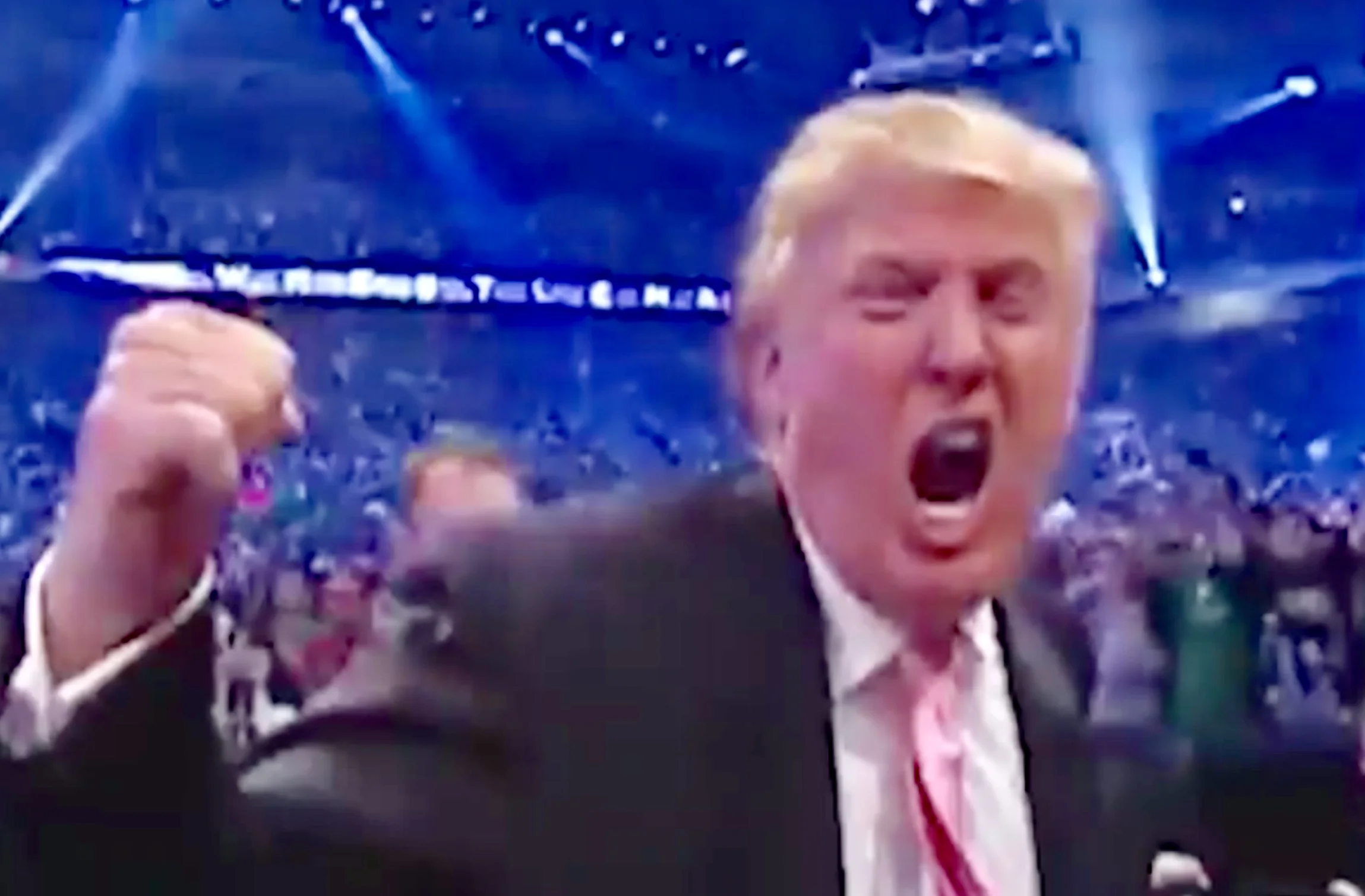 Trump To Base: "Wrestling's Totally Real." Base To Trump, "We Know, Bro."