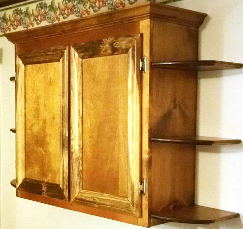 Custom Cabinet Stained Gold Oak
