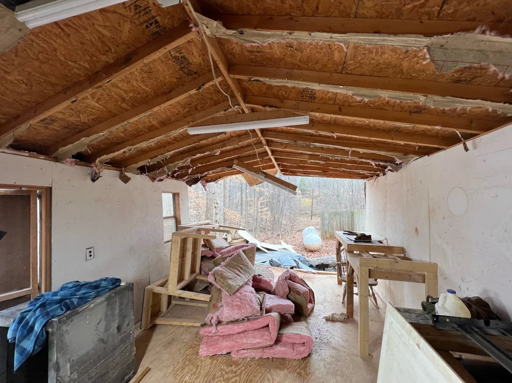 Cieling Panel removal and insulation removal.jpeg