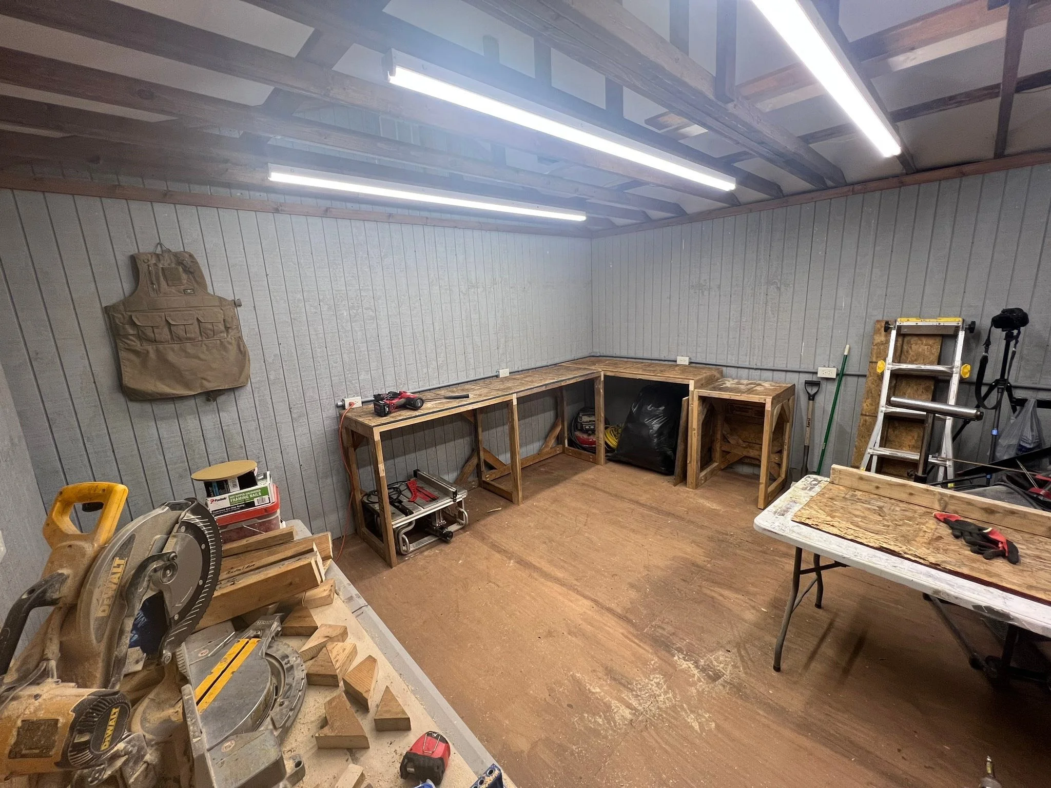 The bench is slowly growing.