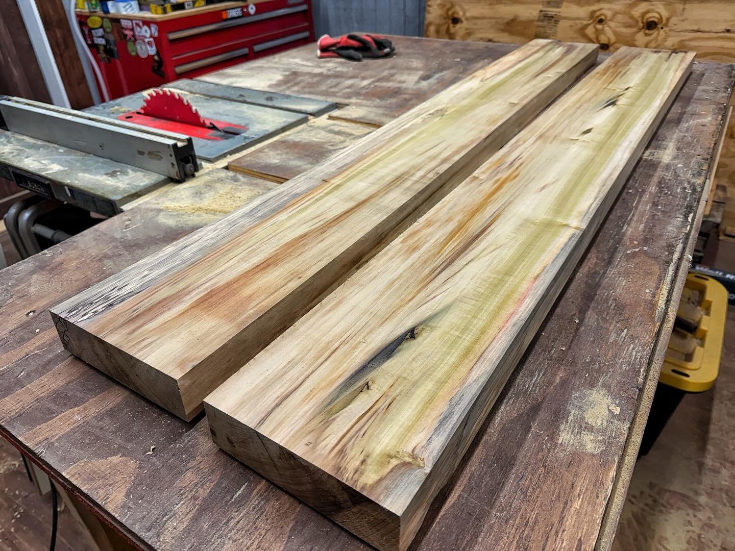 These Colors Are AMAZING! 🔥

I love this part of milling my own wood.

Every tree is a surprise.  this giant poplar (was about 3 feet in diameter!) does not disappoint! These pieces are a major sneak peek: they reveal what the drawer faces, cabinet 