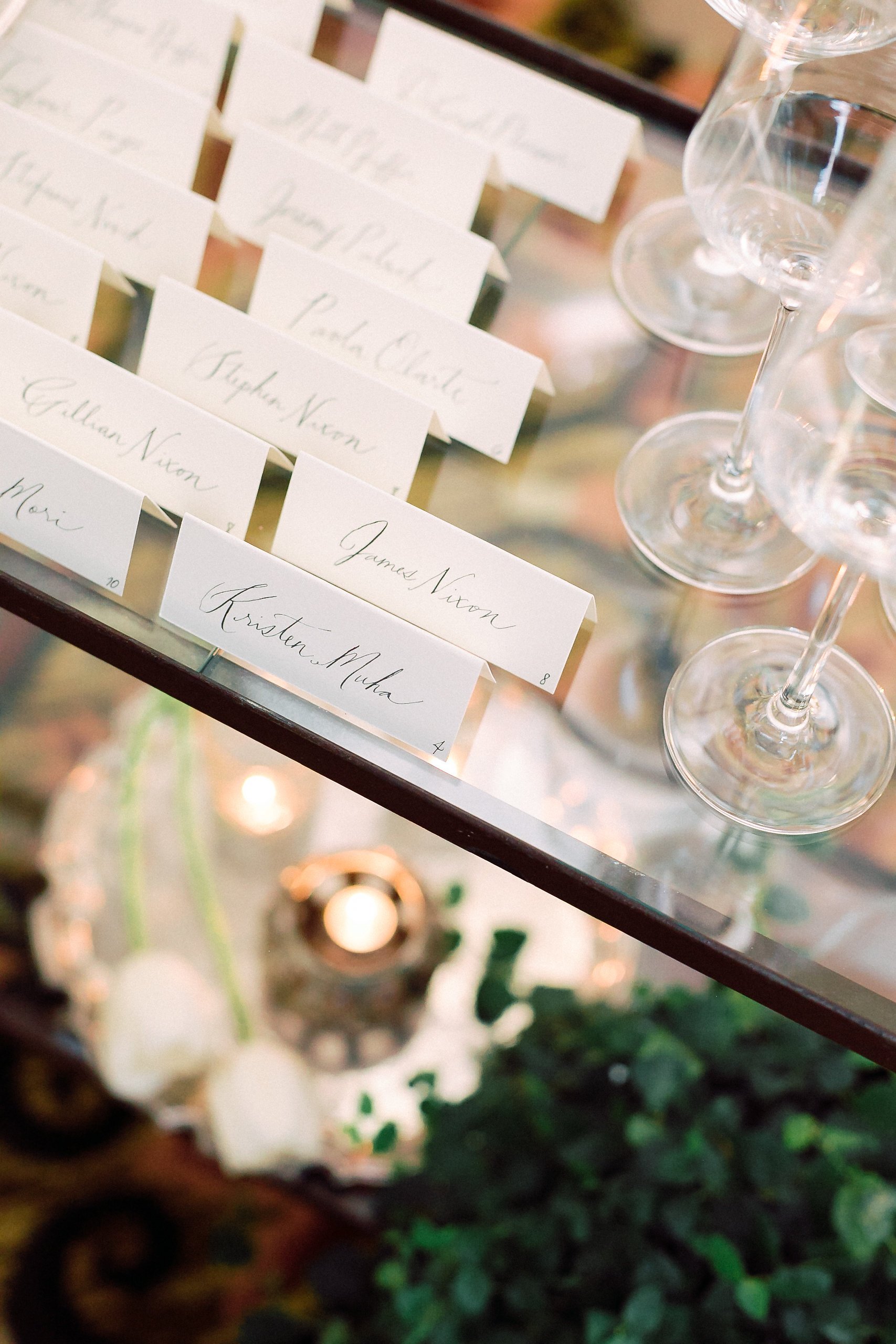 TENTED NAME CARDS