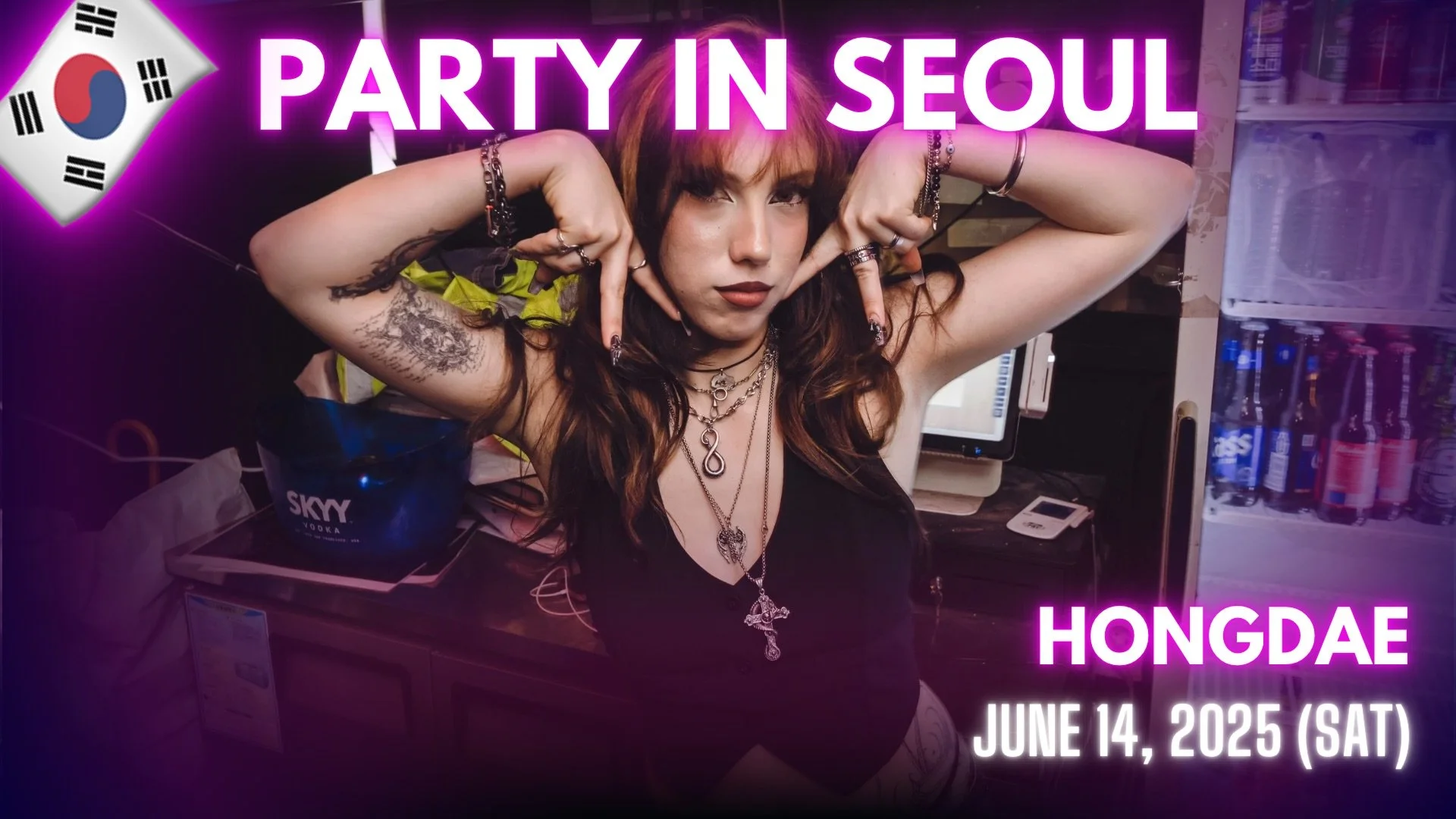 [Video] Korea Nightlife - Event Photographer POV in Hongdae with The Seoul Pub Crawl (2025-06-14)