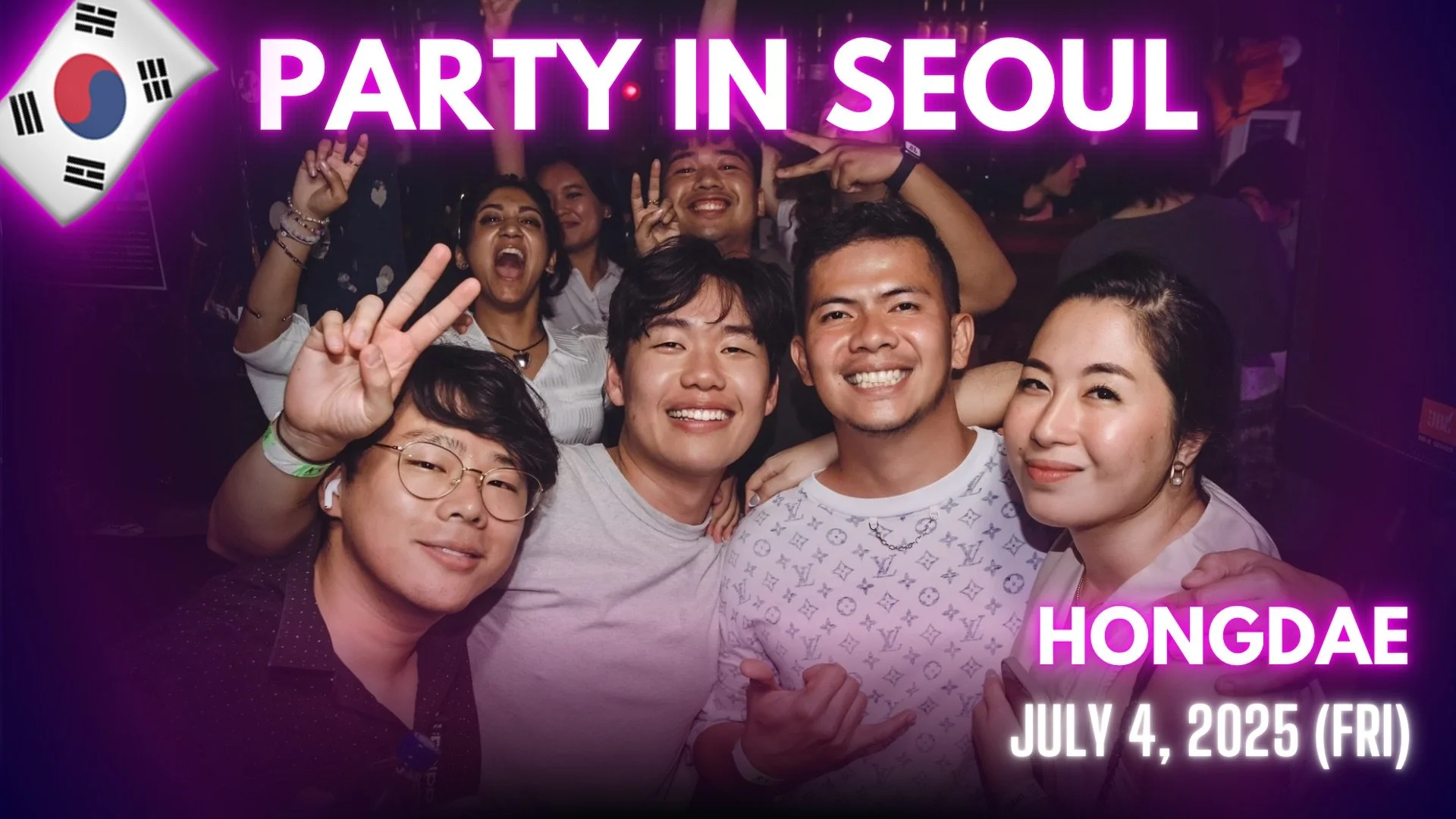 [Video] Korea Nightlife - Event Photographer POV in Hongdae with The Seoul Pub Crawl (2025-07-04)