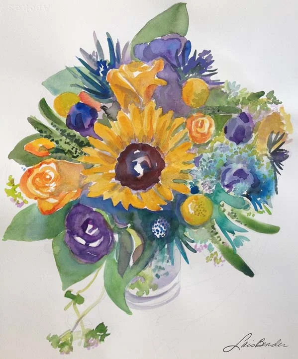 "Sunflowers, Roses, Thistle, Anemone..." I