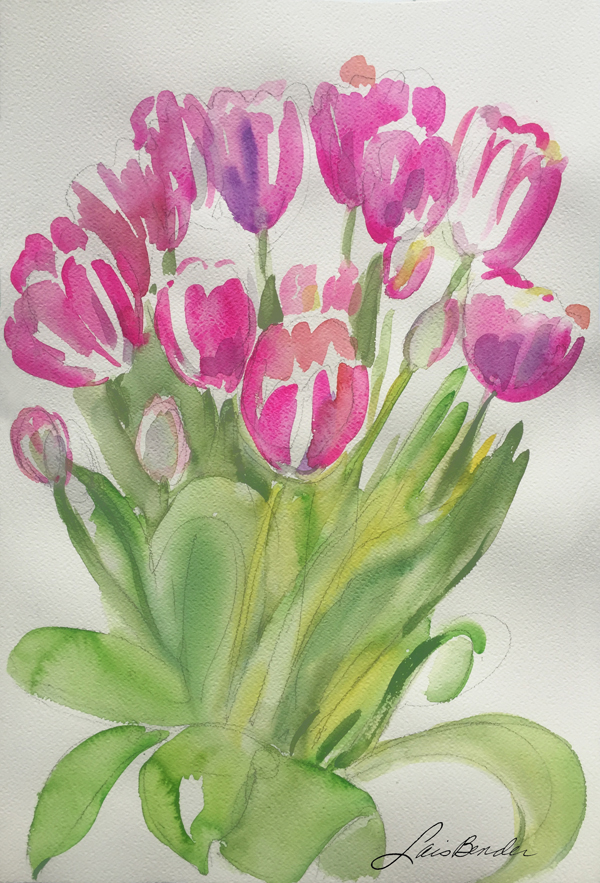 "Spring Tulips Bouquet I"