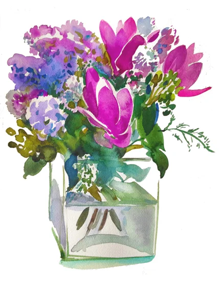 Bouquet IV — Curcumas, Alliums, Lilacs