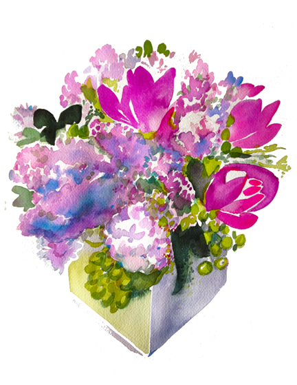 Bouquet V — Curcumas, Alliums, Lilacs