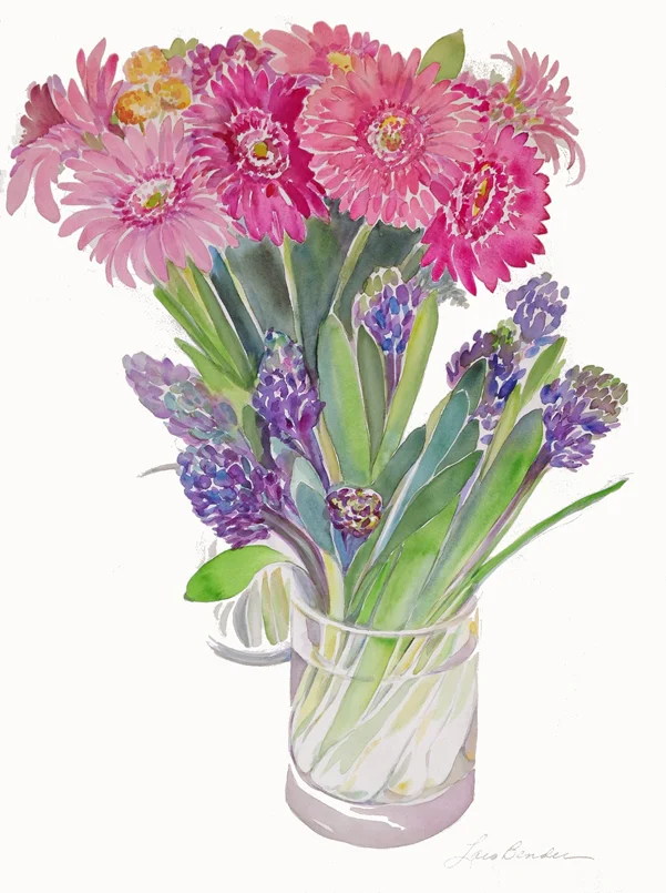 "Gerbers and Hyacinths"