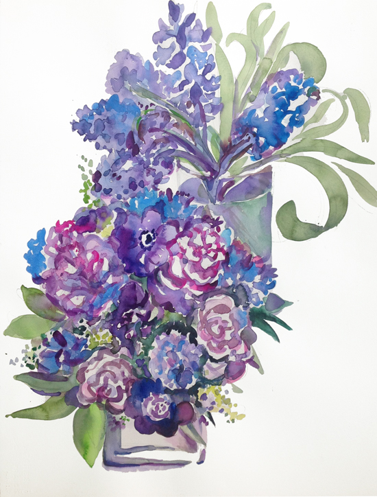 "2 Bouquets: Anemones & Hyacinths"