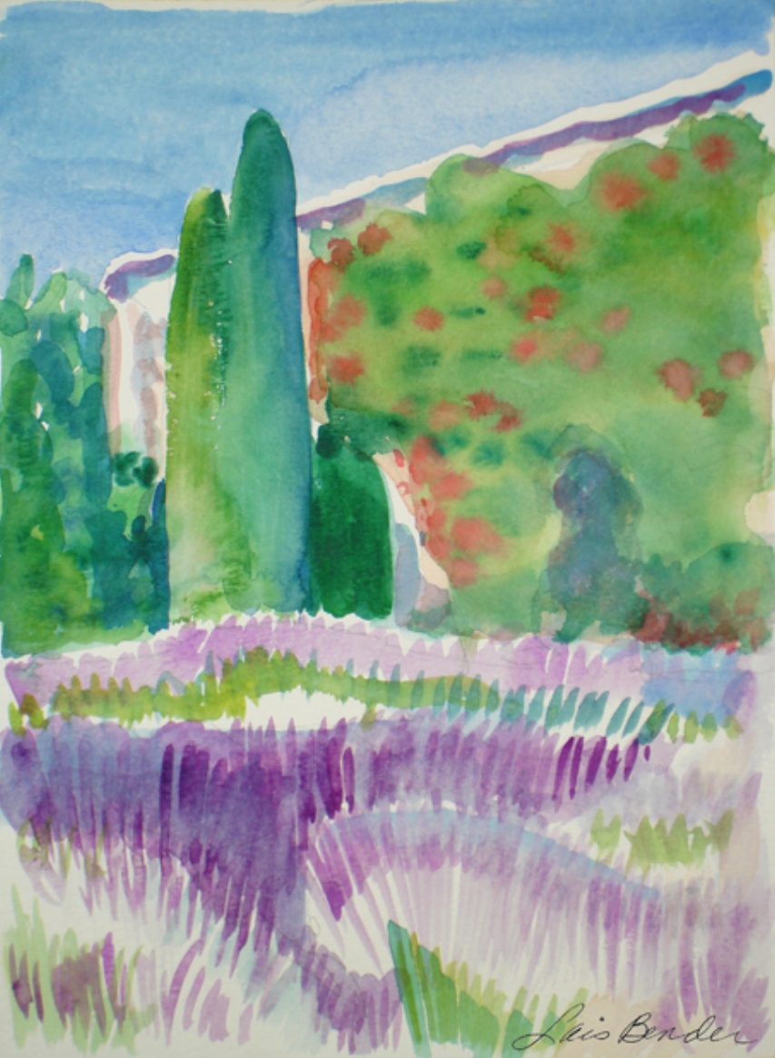 "Italian Lavender Field and Farmhouse"