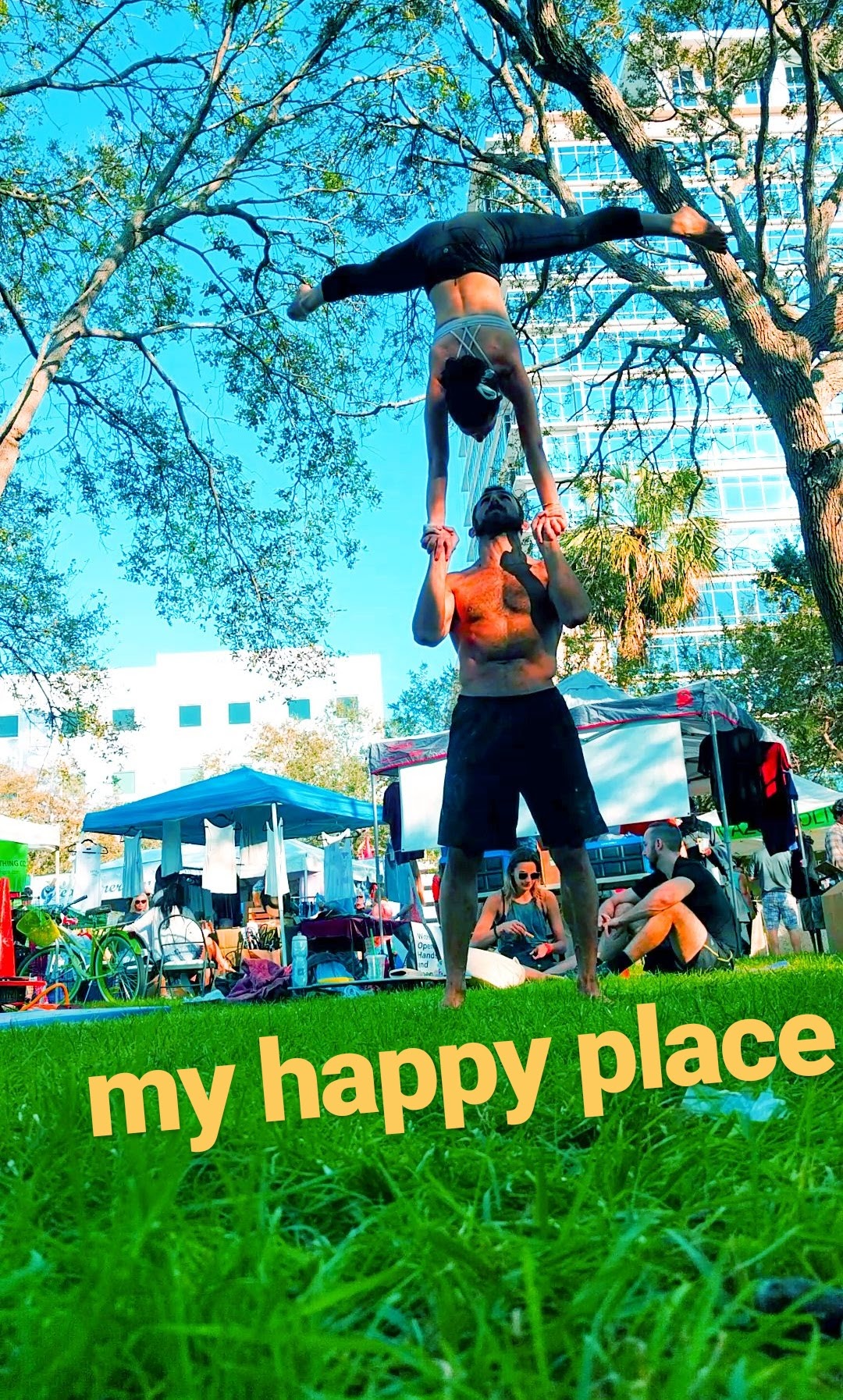 hand to hand handstand Acro St Pete Foot to Foot Acroyoga Acrobatics Circus Standing Acrobatics Partner gymnastics