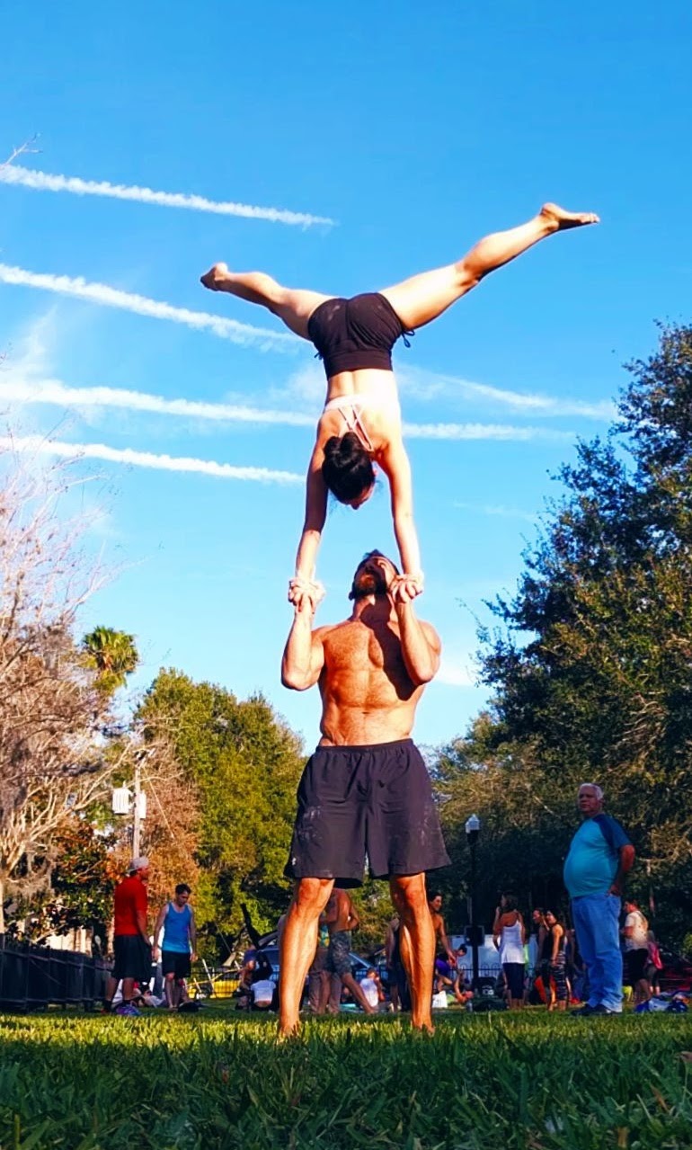 hand to hand handstand Acro St Pete Foot to Foot Acroyoga Acrobatics Circus